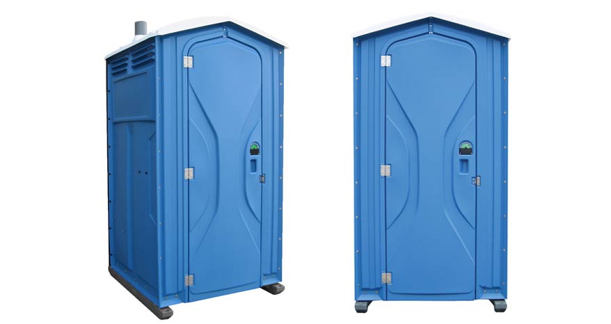 Long-term porta potty units on site in Inverness, Florida